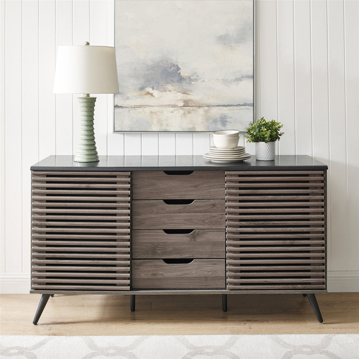 Havana Sliding Door Drawer Sideboard / TV Stand-Dining / Kitchen-Parc Decor