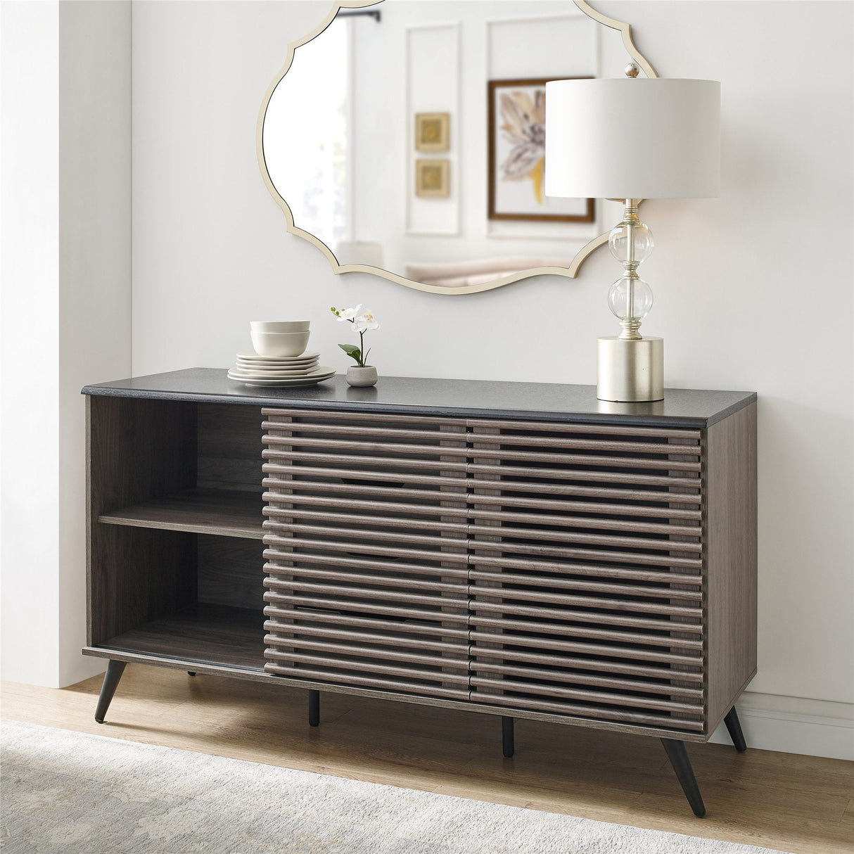 Havana Sliding Door Drawer Sideboard / TV Stand-Dining / Kitchen-Parc Decor