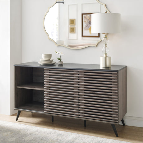 Havana Sliding Door Drawer Sideboard – TV Stand-Dining / Kitchen-Parc Decor