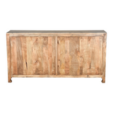 Hawk Black Hand carved 4 Door Buffet Sideboard
