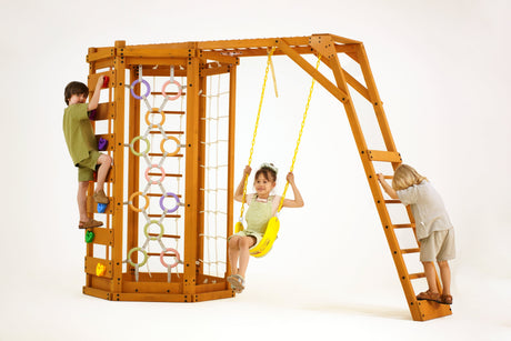 Hawthorn Outdoor Climber Playset | Monkey Bars, Swing & Octagon Climber for Kids-Outdoor-Parc Decor