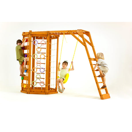 Hawthorn Outdoor Climber Playset | Monkey Bars, Swing & Octagon Climber for Kids-Outdoor-Parc Decor