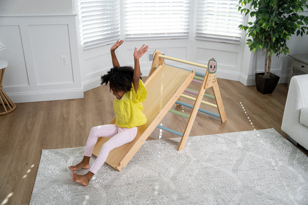 Hazel Cocomelon – Pikler Triangle, Slide & Rocker Set-Indoor-Parc Decor