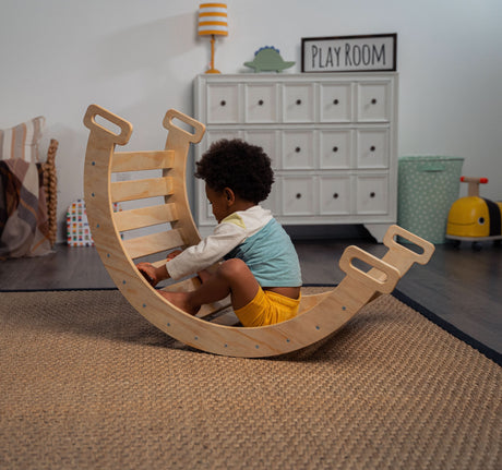 Hazel | Foldable Pikler Triangle with Slide & Rocker