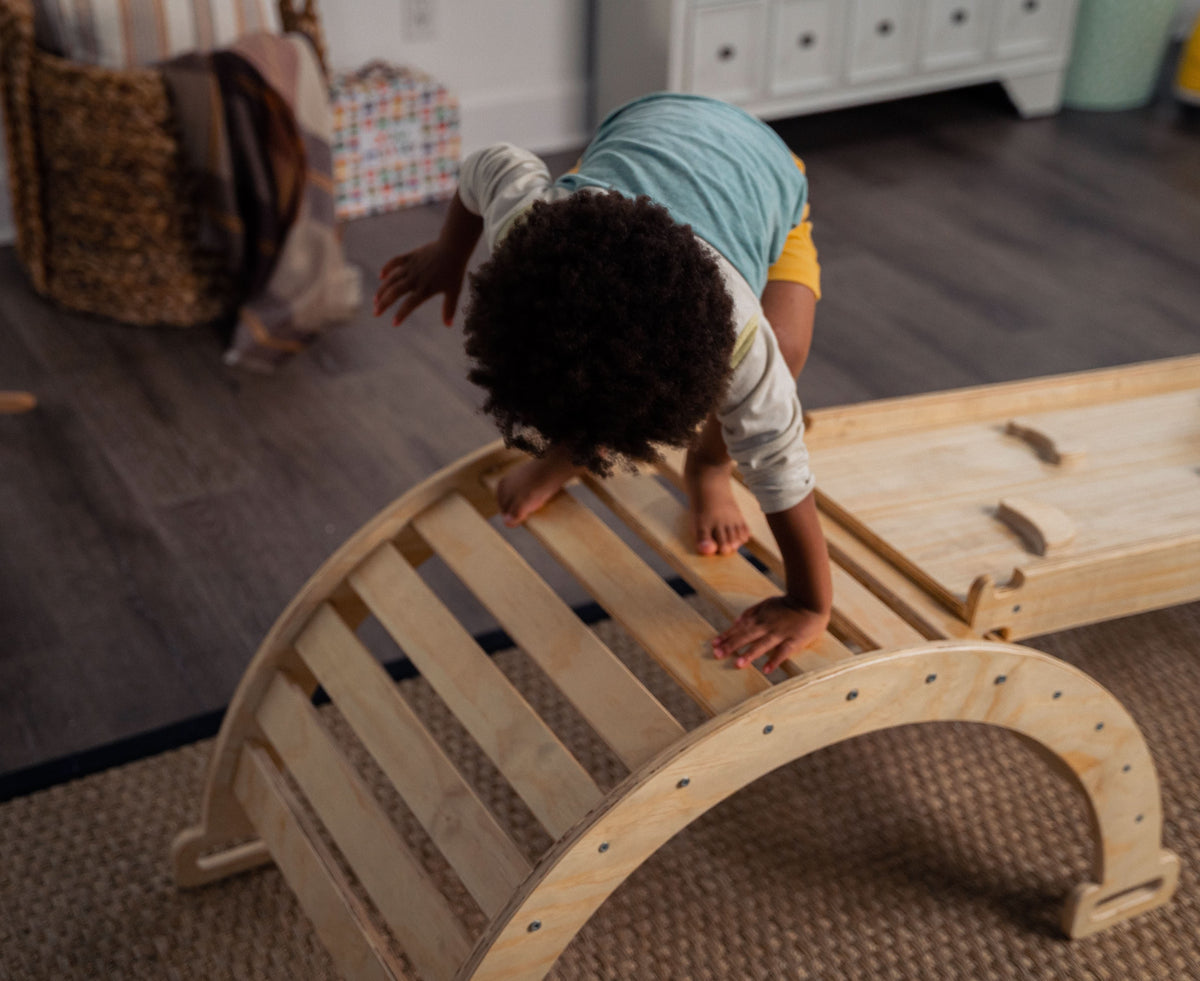 Hazel | Foldable Pikler Triangle with Slide & Rocker