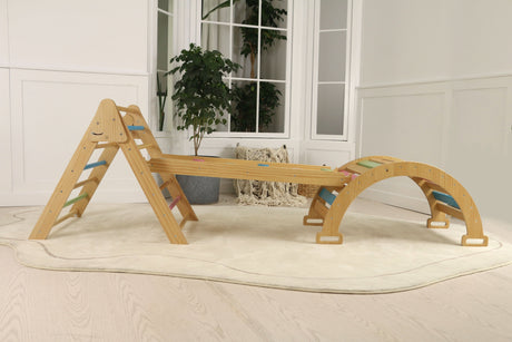 Hazel | Foldable Pikler Triangle with Slide & Rocker