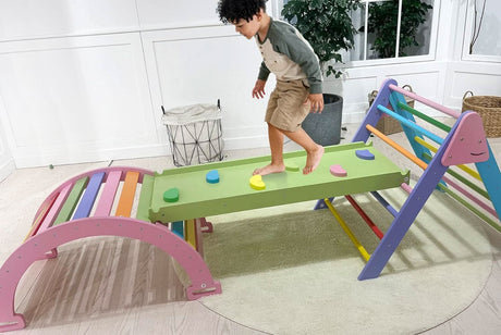 Hazel | Foldable Pikler Triangle with Slide & Rocker