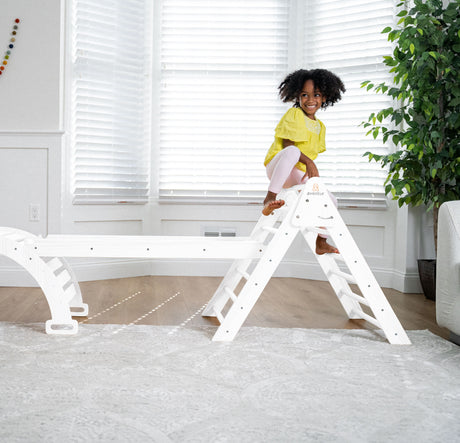 Hazel | Foldable Pikler Triangle with Slide & Rocker