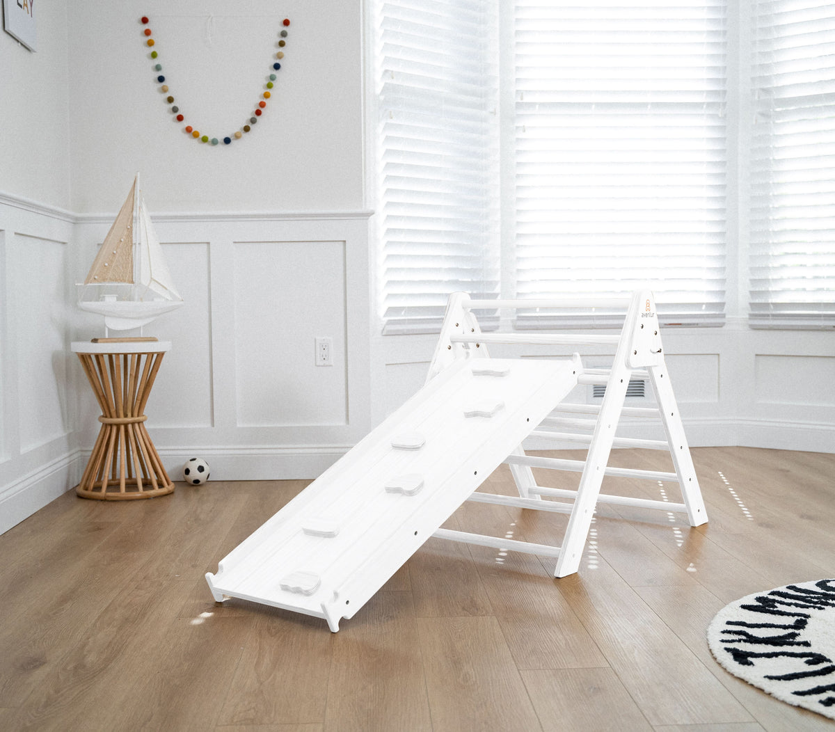 Hazel | Foldable Pikler Triangle with Slide & Rocker