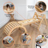 Hazel | Foldable Pikler Triangle with Slide & Rocker