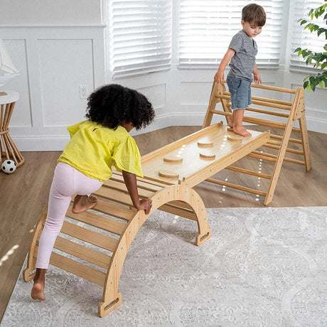 Hazel | Foldable Pikler Triangle with Slide & Rocker