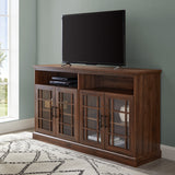 Hazel Glass 4 Door TV Stand-Entertainment-Parc Decor