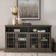 Hazel Glass 4 Door TV Stand-Entertainment-Parc Decor