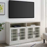 Hazel Glass 4 Door TV Stand-Entertainment-Parc Decor