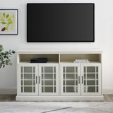 Hazel Glass 4 Door TV Stand-Entertainment-Parc Decor