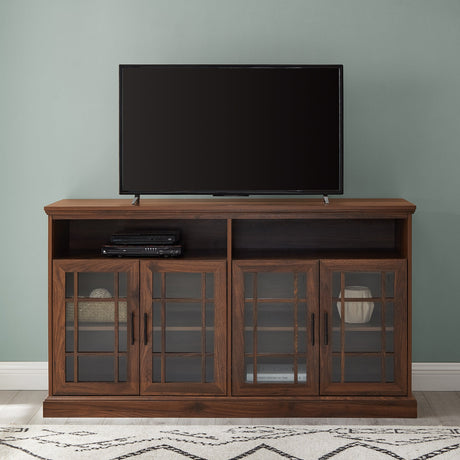 Hazel Glass 4 Door TV Stand-Entertainment-Parc Decor