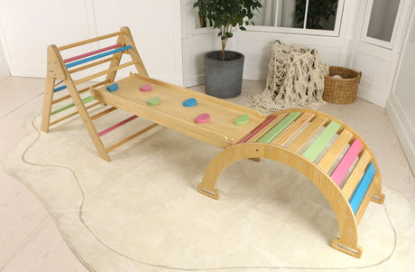 Hazel | Pikler Triangle, Slide & Rocker Set