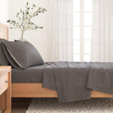 Heathered Solid Cotton Blend Flannel Sheet Set - Anders Collection