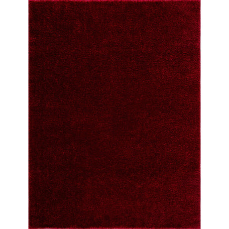 Heavenly Solid Red Plush Rug - Clearance-Rugs-Parc Decor