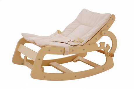 Hemlock Adjustable Wooden Baby Rocker | Converts to Toddler Seat