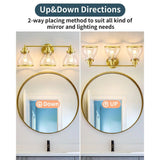 Hermosa Modern 3-Light Bathroom Vanity Light
