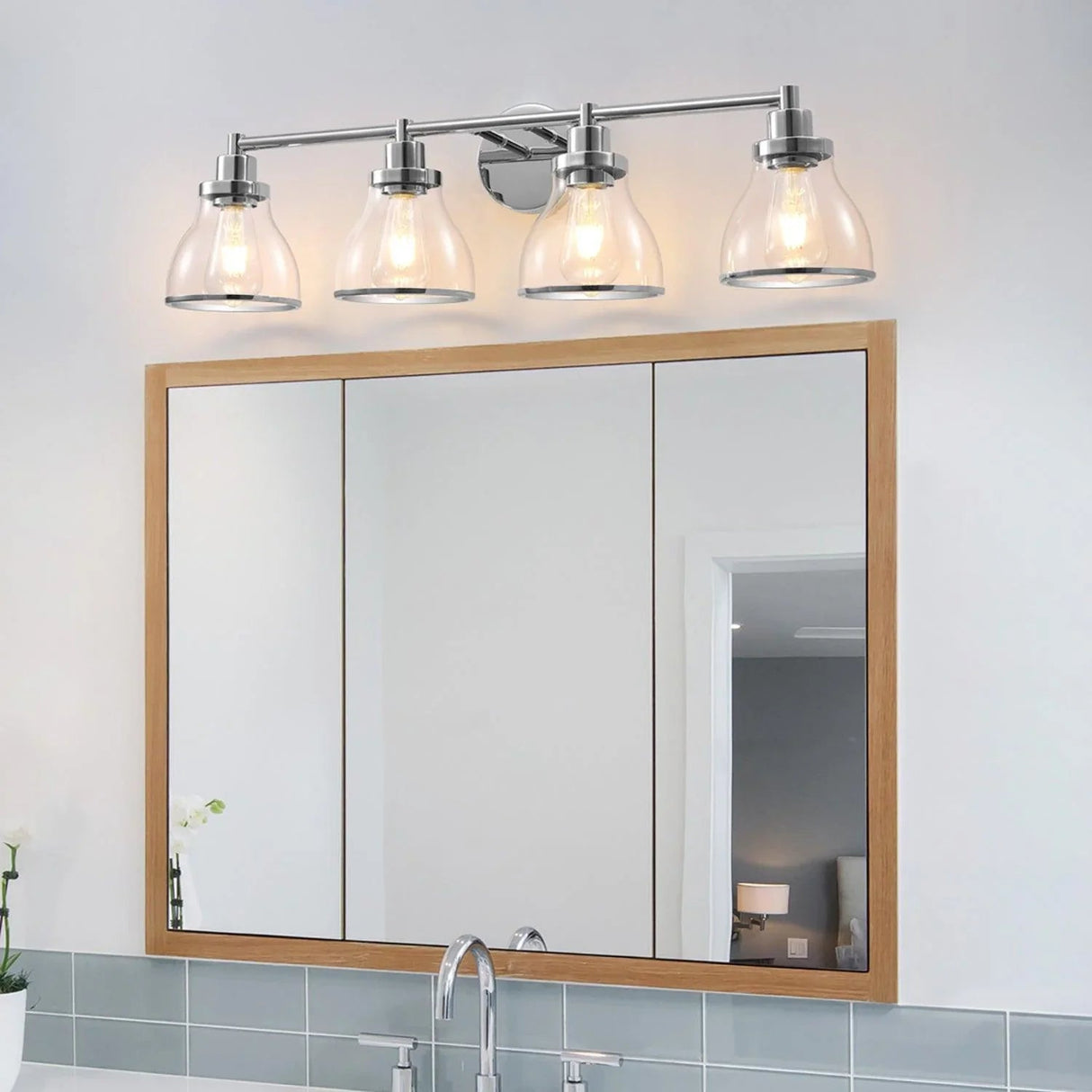 Hermosa Modern 4-Light Bathroom Vanity Light
