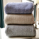 Herringbone Cotton Blanket-Blanket-Parc Decor