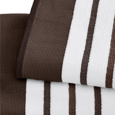 Decorative Cotton Stripe Bath Towel Set - Noelle Collection