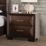 Hinwitz Transitional Solid Wood 2-Drawer Nightstand-床头柜-Parc Decor