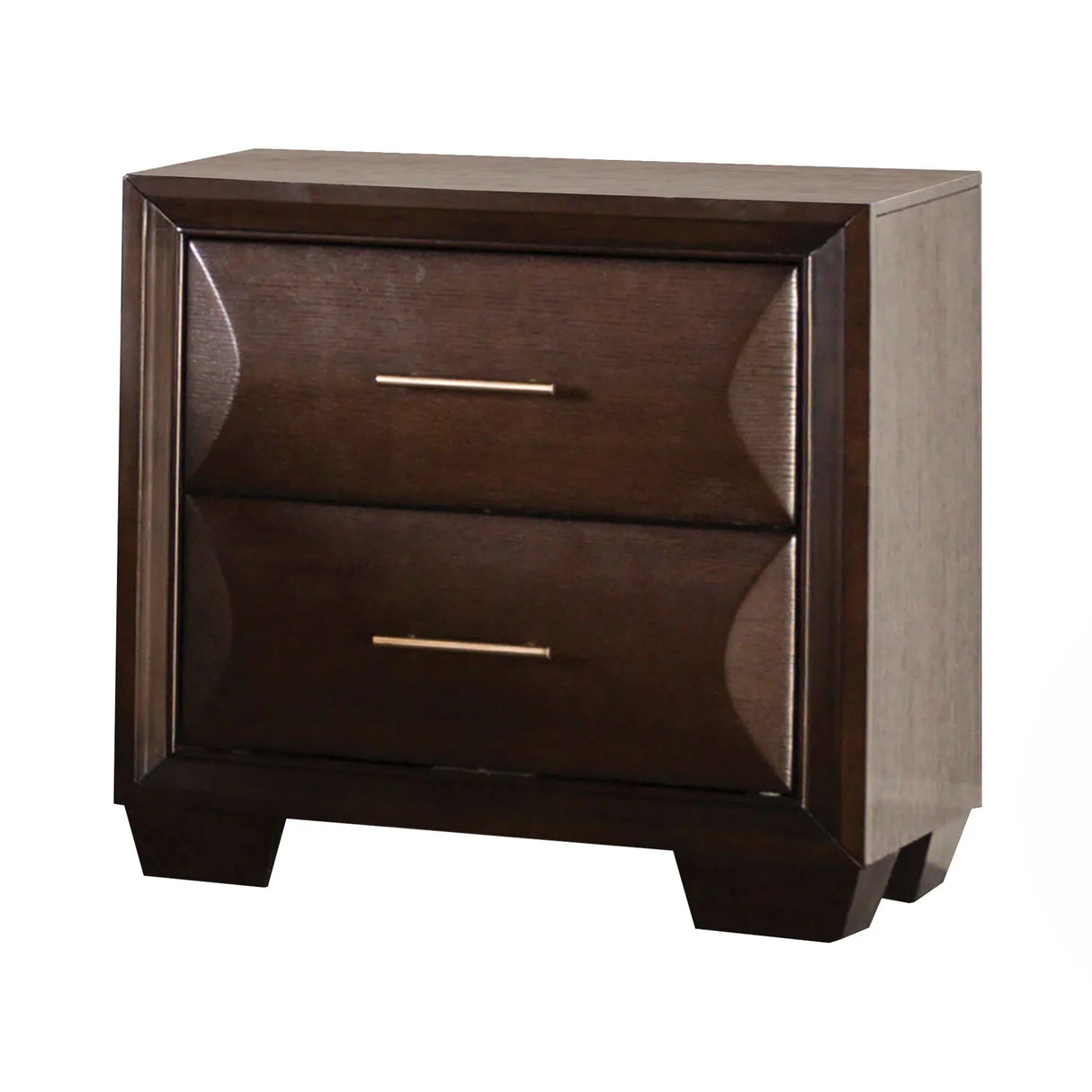 Hinwitz Transitional Solid Wood 2-Drawer Nightstand-床头柜-Parc Decor