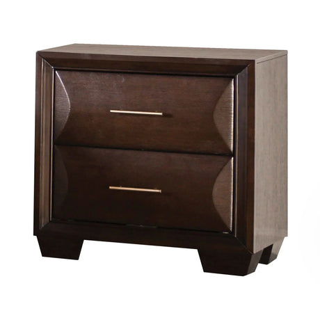 Hinwitz Transitional Solid Wood 2-Drawer Nightstand-床头柜-Parc Decor