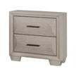 Hinwitz Transitional Solid Wood 2-Drawer Nightstand-床头柜-Parc Decor