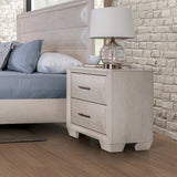 Hinwitz Transitional Solid Wood 2-Drawer Nightstand-床头柜-Parc Decor