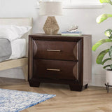 Hinwitz Transitional Solid Wood 2-Drawer Nightstand-床头柜-Parc Decor