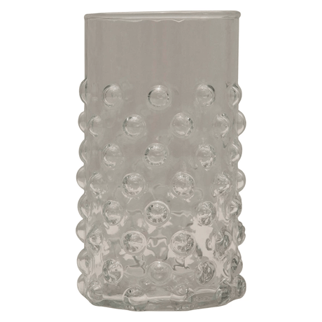 Hobnail Clear 12oz Drinking Glass-Drinkware-Parc Decor