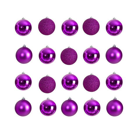 Holiday Christmas 20 Count 3” Shatterproof Ornament Set with Re-Useable Storage Container-Ornament-Parc Decor