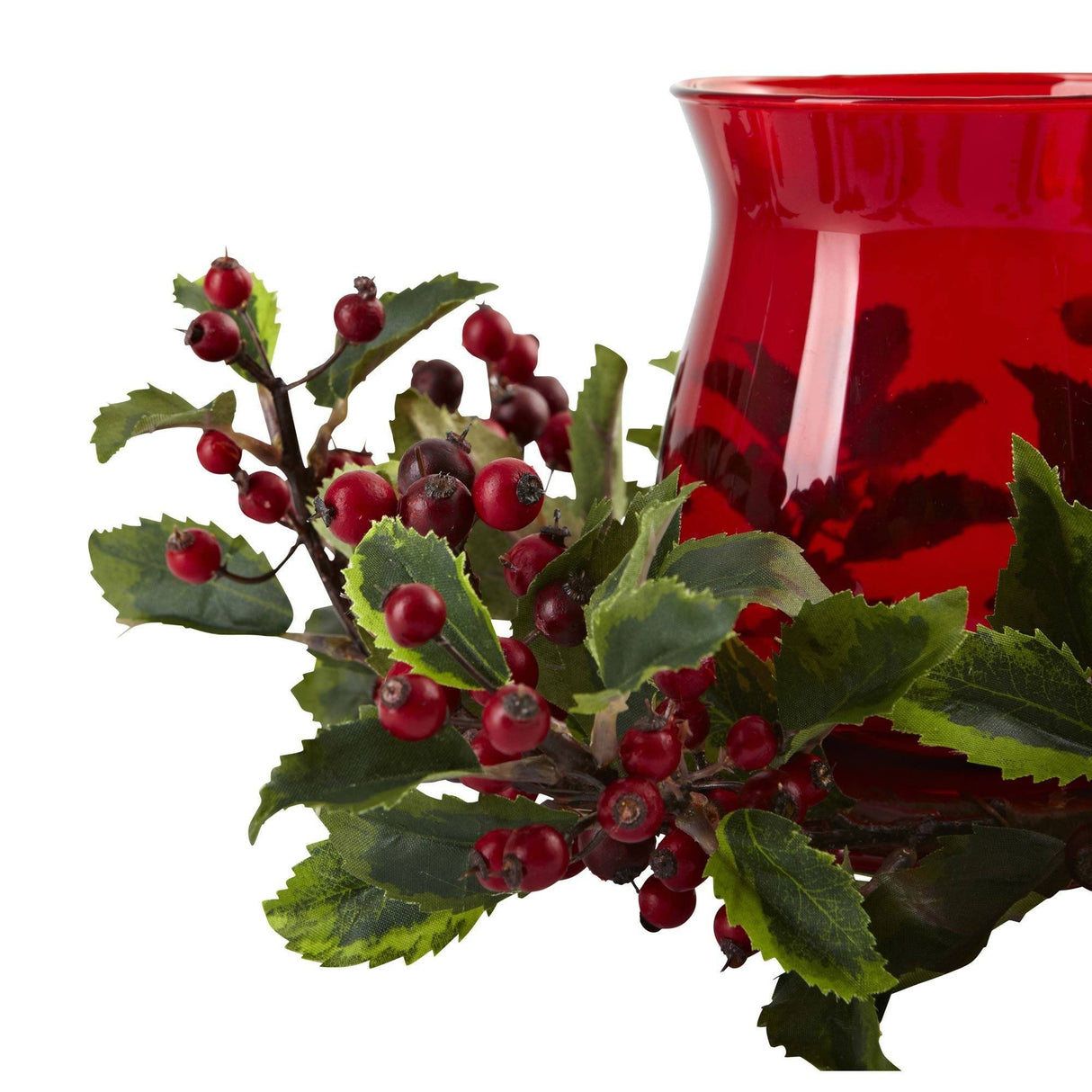 Holly Berry Candle Holder-Candelabrum-Parc Decor