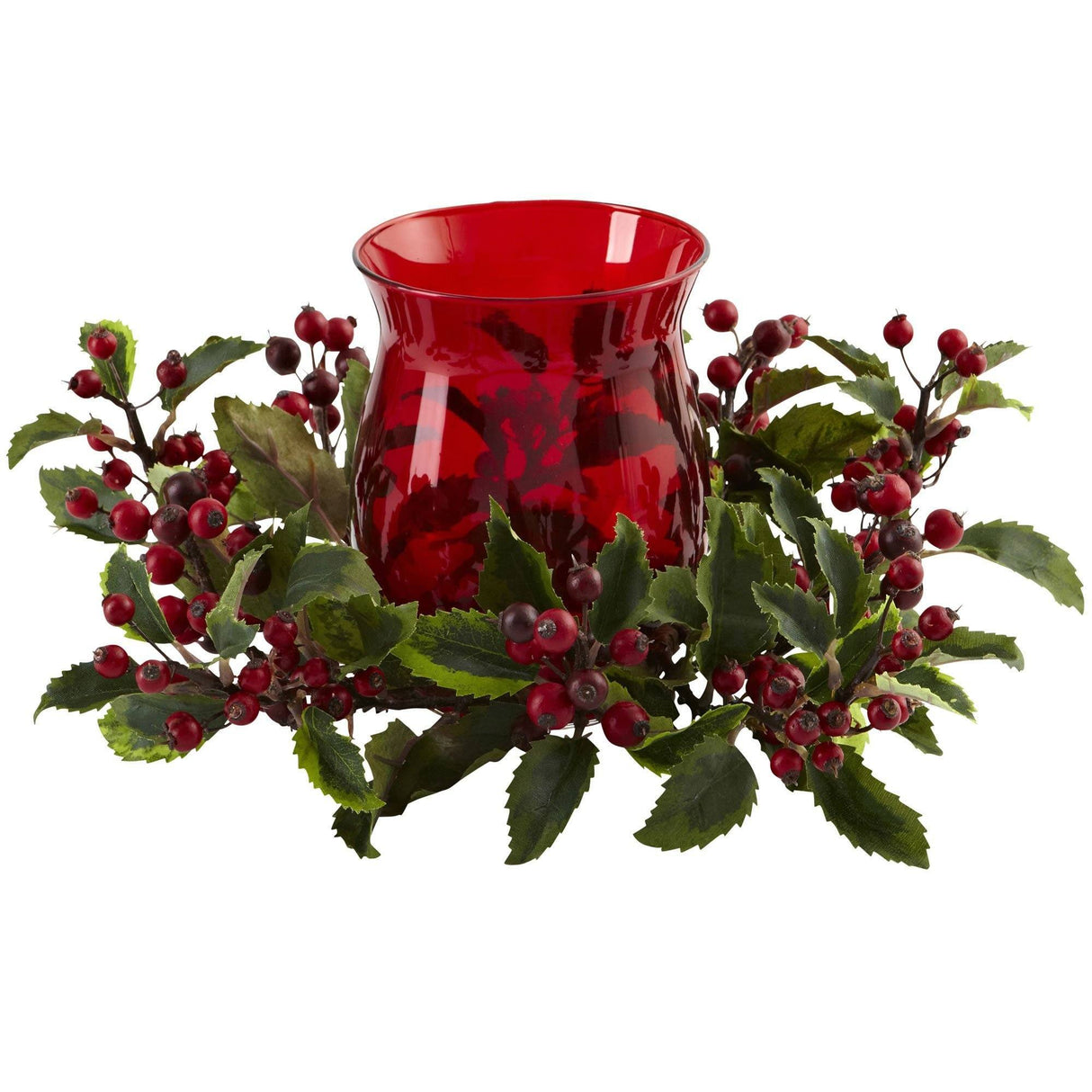 Holly Berry Candle Holder-Candelabrum-Parc Decor