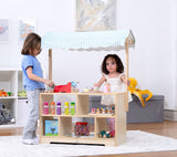 Holly Wooden Market Stand – Kids’ Pretend Play Shop & Display Shelf-Indoor-Parc Decor