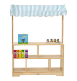 Holly Wooden Market Stand – Kids’ Pretend Play Shop & Display Shelf-Indoor-Parc Decor