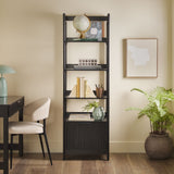 Holmes Modern Scandinavian Reeded Bookshelf-Home Office-Parc Decor