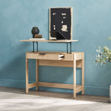 Holmes Modern Scandinavian Reeded Writing Standing Desk-Home Office-Parc Decor