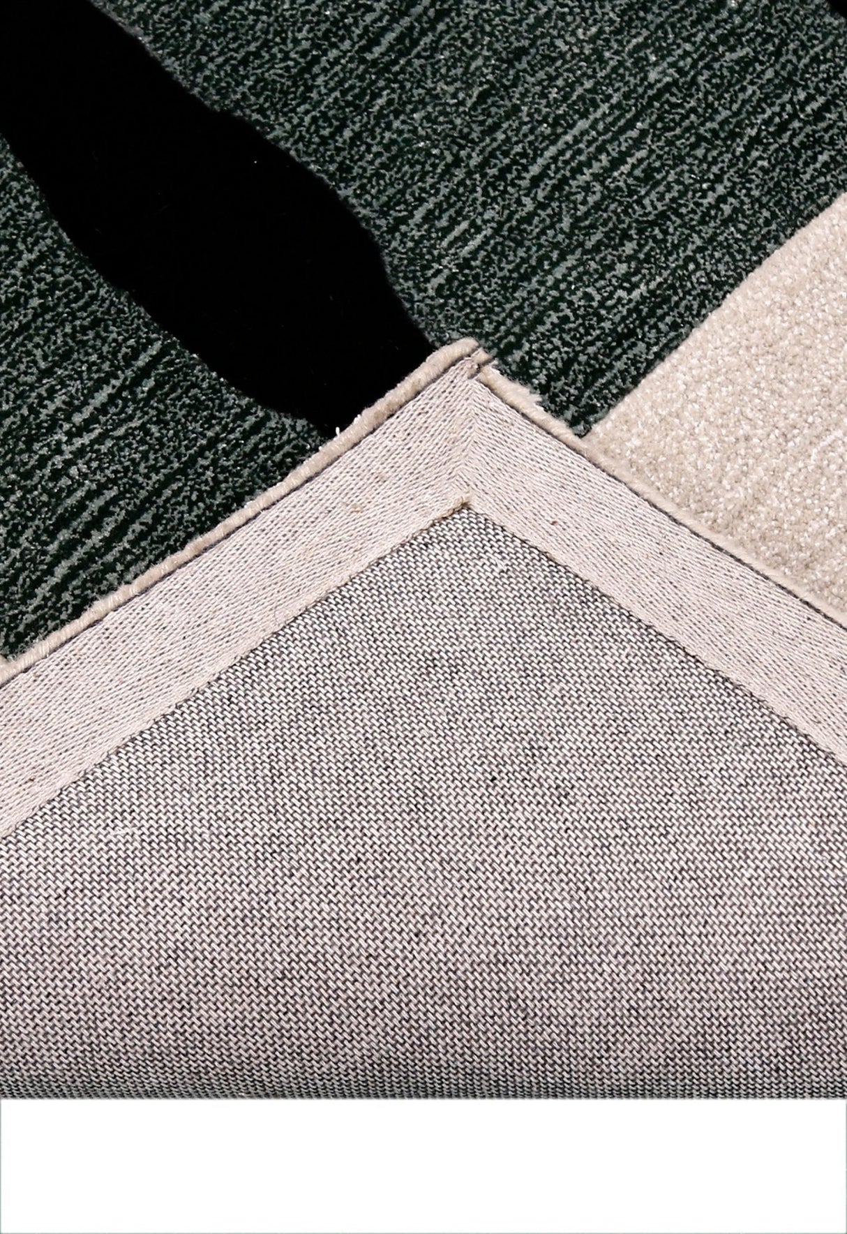 Horse Rider Pattern Beige And Black Hand Tufted 5x8 Wool Rug