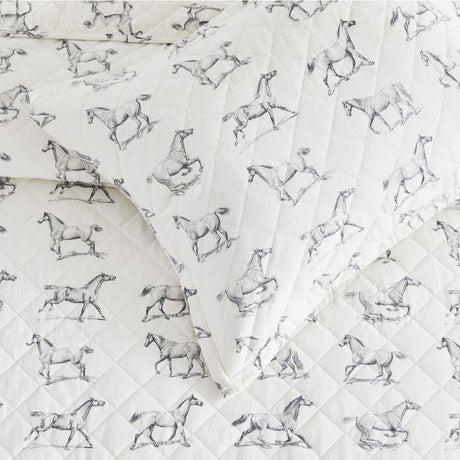 Horses Cotton Flannel Quilt Set-Quilt-Parc Decor