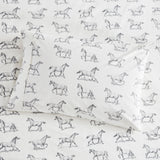 Horses Flannel Sheet Set