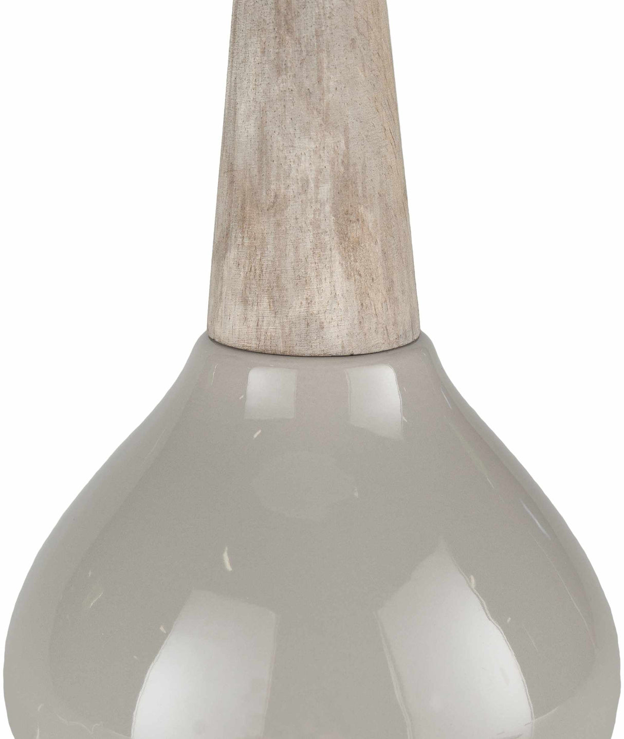 Hydesville Gray Ceramic Table Lamp-Lighting-Parc Decor