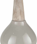 Hydesville Gray Ceramic Table Lamp-Lighting-Parc Decor