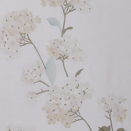 Hydrangea 100% Cotton Embroidered Duvet Cover Set