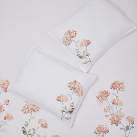 Hydrangea 100% Cotton Embroidered Duvet Cover Set-Duvets-Parc Decor
