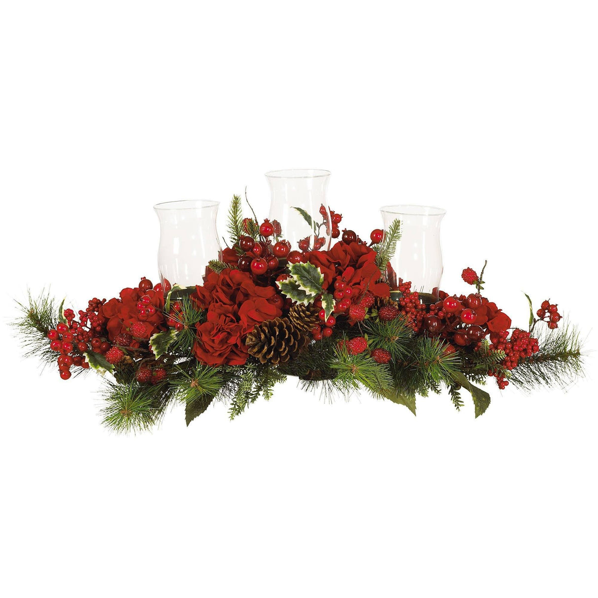 Hydrangea Holiday Candelabrum-Candelabrum-Parc Decor